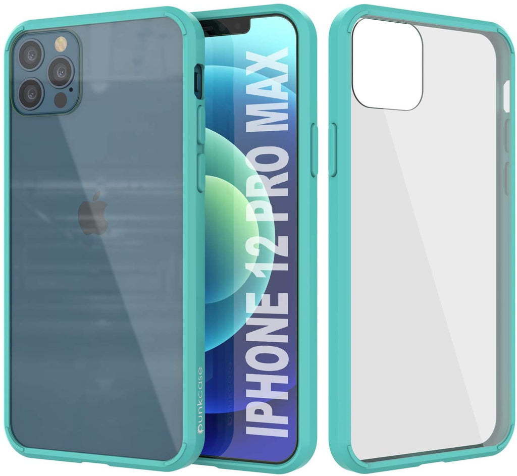 iPhone 12 Pro Max Case Punkcase® LUCID 2.0 Teal Series w/ PUNK SHIELD Screen Protector | Ultra Fit (Color in image: teal)