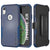 Punkcase for iPhone XR Belt Clip Multilayer Holster Case [Patron Series] [Navy] (Color in image: Navy)