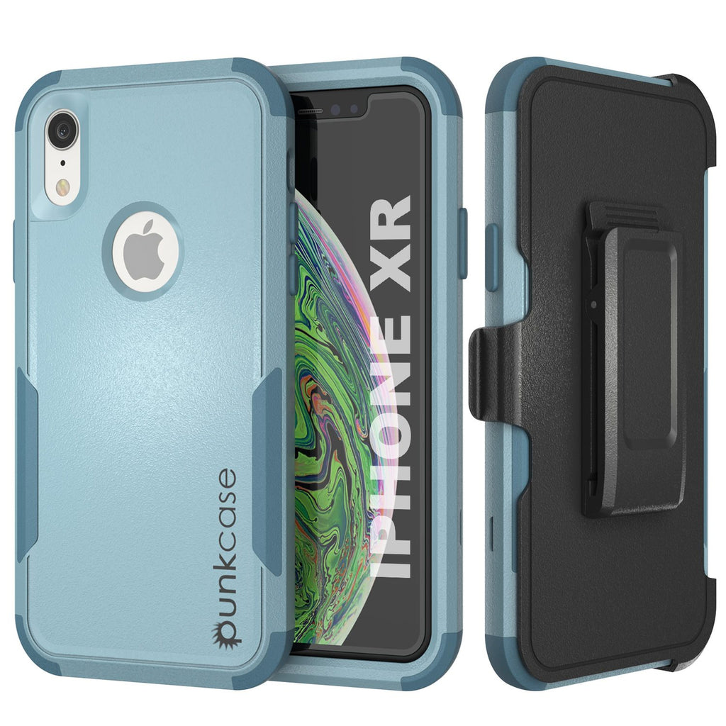 Punkcase for iPhone XR Belt Clip Multilayer Holster Case [Patron Series] [Mint] (Color in image: Mint)