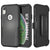 Punkcase for iPhone XR Belt Clip Multilayer Holster Case [Patron Series] [Black] (Color in image: Black)