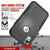 Punkcase for iPhone XR Belt Clip Multilayer Holster Case [Patron Series] [Black] (Color in image: Navy)
