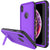 iPhone XR Waterproof Case, Punkcase [KickStud Series] Armor Cover [Purple] (Color in image: Purple)