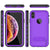 iPhone XR Waterproof Case, Punkcase [KickStud Series] Armor Cover [Purple] (Color in image: Red)