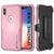 Punkcase for iPhone X Belt Clip Multilayer Holster Case [Patron Series] [Pink] (Color in image: Pink)
