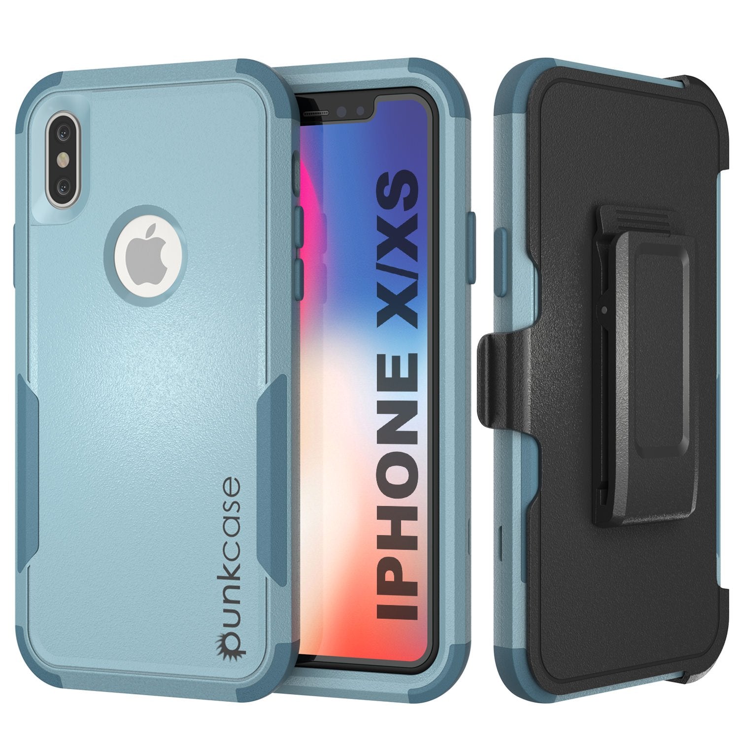 Punkcase for iPhone X Belt Clip Multilayer Holster Case [Patron Series] [Mint] (Color in image: Mint)