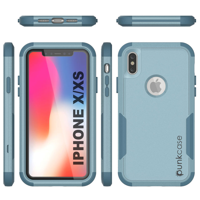Punkcase for iPhone X Belt Clip Multilayer Holster Case [Patron Series] [Mint] (Color in image: Pink)