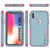 Punkcase for iPhone X Belt Clip Multilayer Holster Case [Patron Series] [Mint-Pink] (Color in image: Navy)
