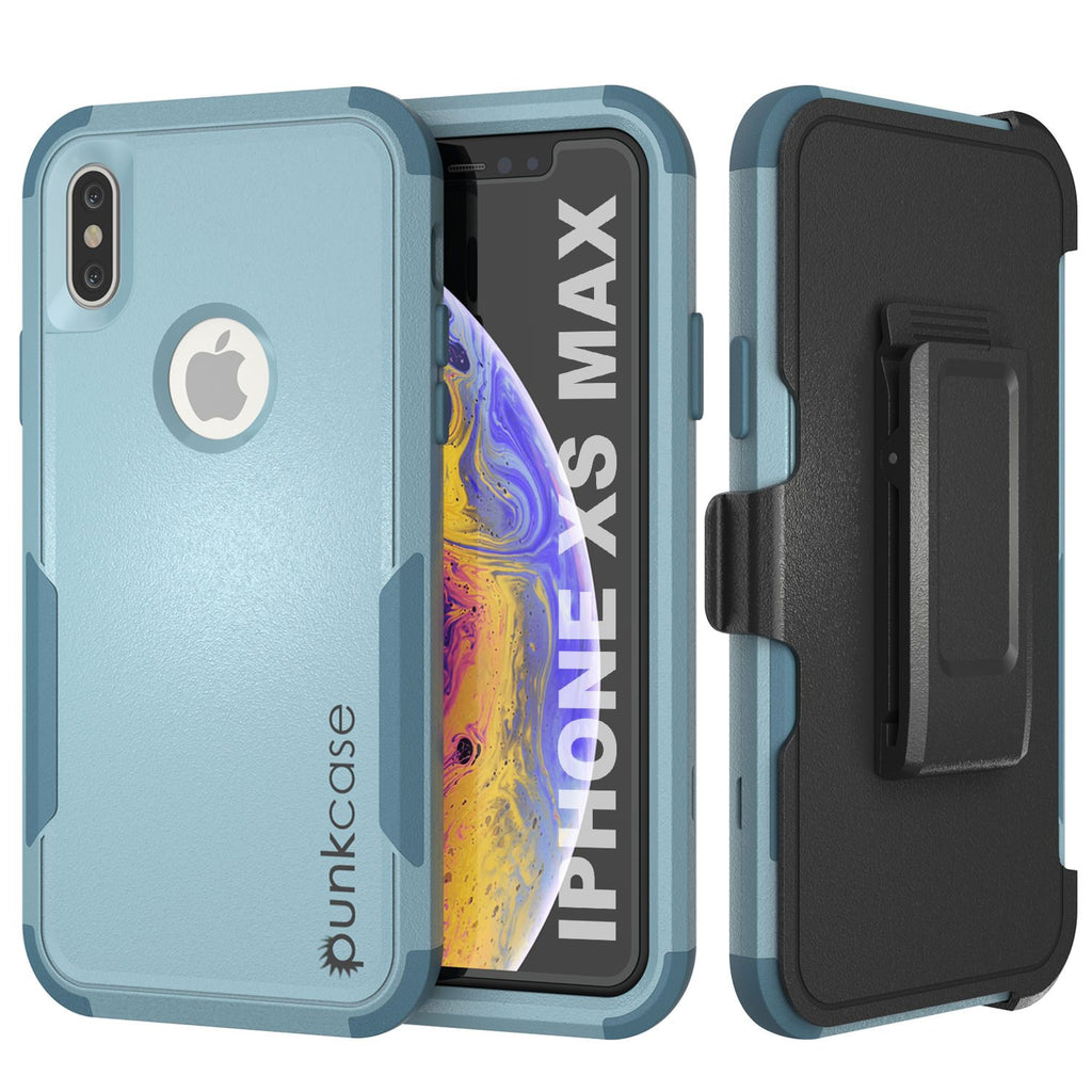 Punkcase for iPhone XS Max Belt Clip Multilayer Holster Case [Patron Series] [Mint] (Color in image: Mint)