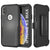 Punkcase for iPhone XS Max Belt Clip Multilayer Holster Case [Patron Series] [Black] (Color in image: Black)