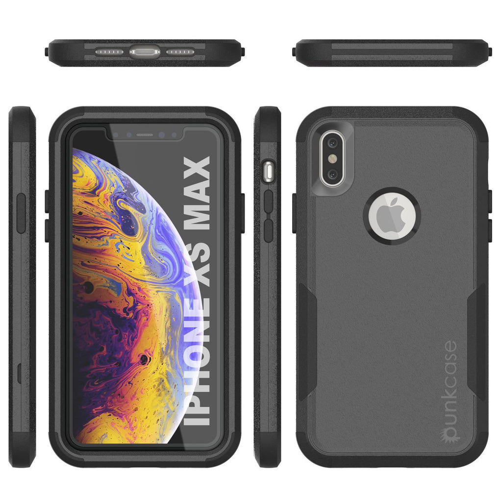 Punkcase for iPhone XS Max Belt Clip Multilayer Holster Case [Patron Series] [Black] (Color in image: Mint-Pink)