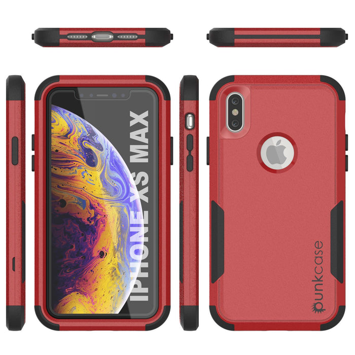 Punkcase for iPhone XS Max Belt Clip Multilayer Holster Case [Patron Series] [Red-Black] (Color in image: Mint)