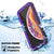iPhone XS Max Waterproof Case, Punkcase [KickStud Series] Armor Cover [Purple] (Color in image: White)