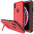iPhone XS Max Waterproof Case, Punkcase [KickStud Series] Armor Cover [Red] (Color in image: Red)