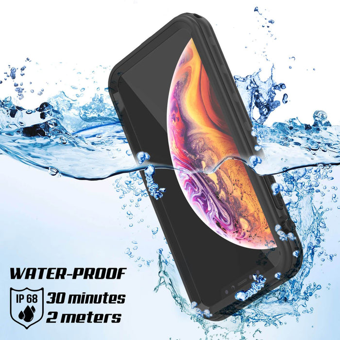iPhone XS Waterproof Case, Punkcase [KickStud Series] Armor Cover [Black] (Color in image: White)