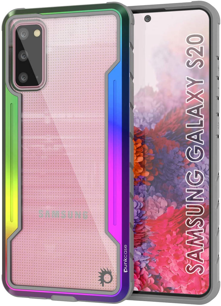 Punkcase S20 ravenger Case Protective Military Grade Multilayer Cover [Rainbow] (Color in image: Rainbow)