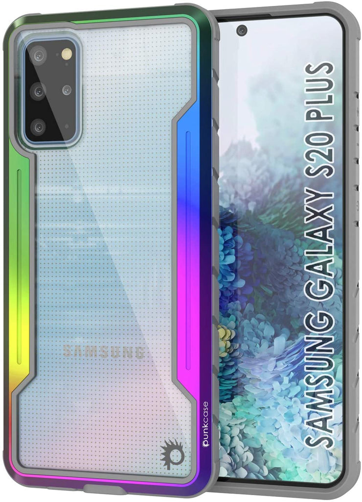 Punkcase S20+ Plus ravenger Case Protective Military Grade Multilayer Cover [Rainbow] (Color in image: Rainbow)