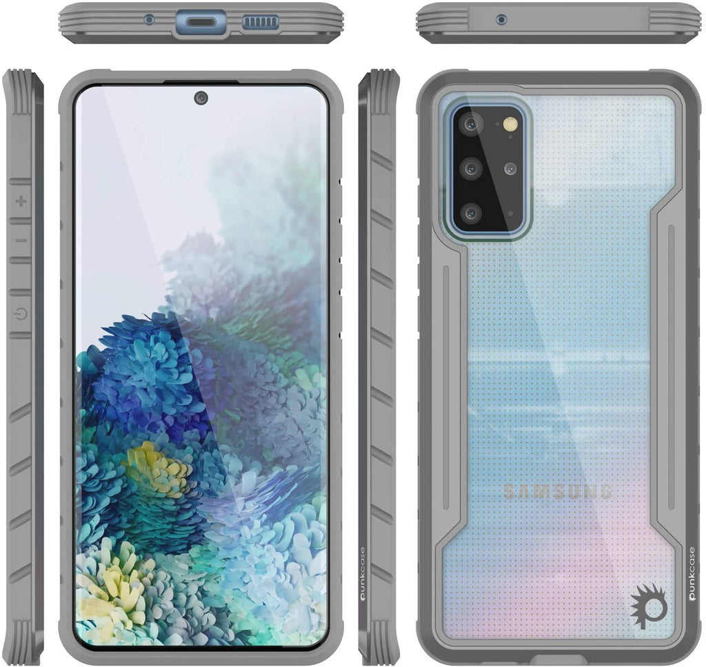 Punkcase S20+ Plus ravenger Case Protective Military Grade Multilayer Cover [Grey] (Color in image: Rainbow)