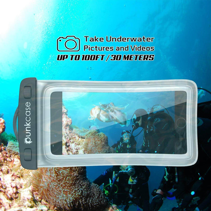 Waterproof Phone Pouch, PunkBag Universal Floating Dry Case Bag for most Cell Phones [Clear] (Color in image: Blue)