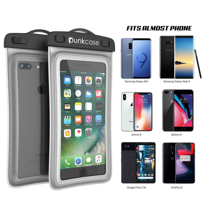 Waterproof Phone Pouch, PunkBag Universal Floating Dry Case Bag for most Cell Phones [Clear] (Color in image: Teal)