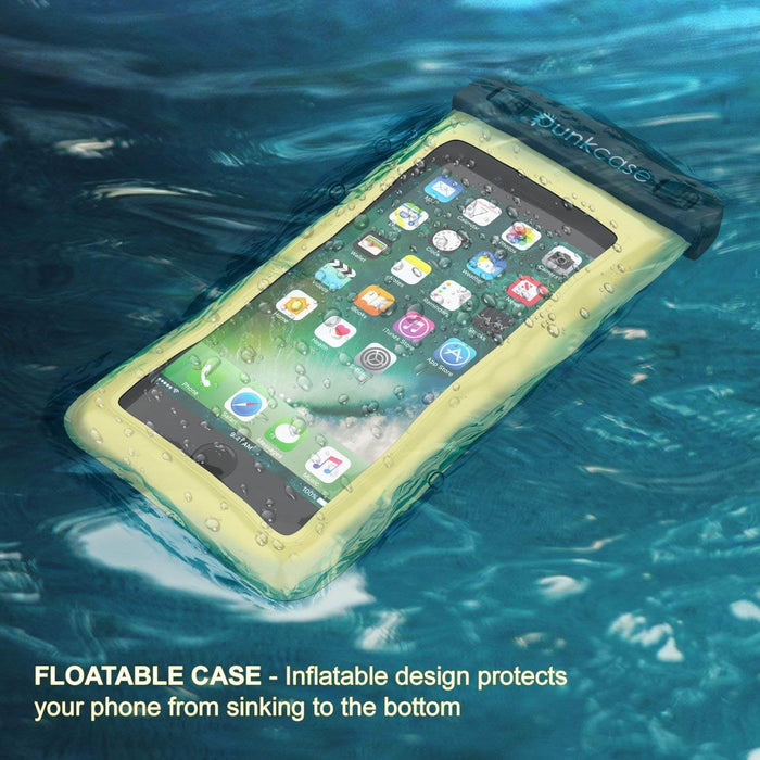 Waterproof Phone Pouch, PunkBag Universal Floating Dry Case Bag for most Cell Phones [Light Green] (Color in image: Blue)