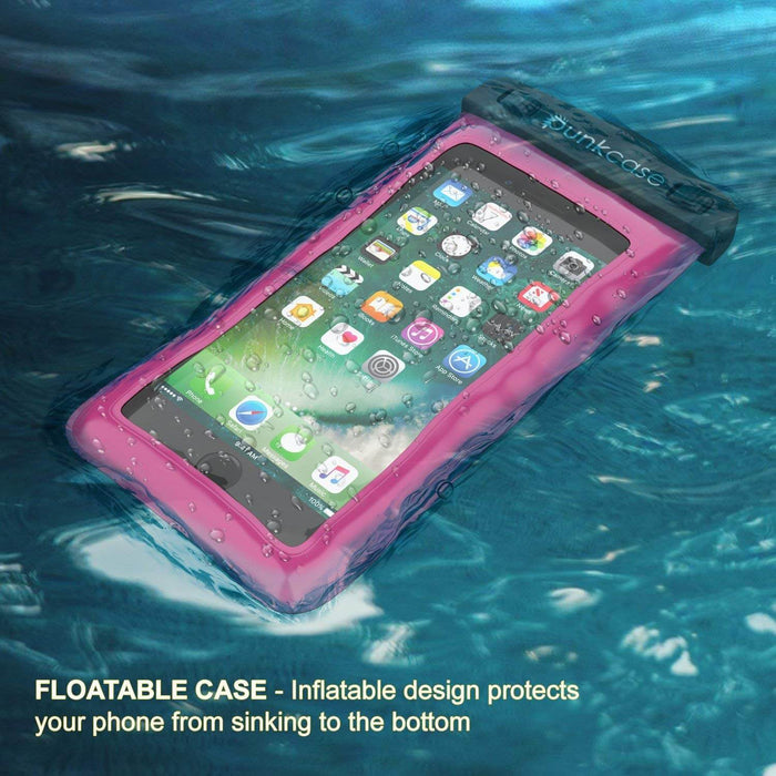 Waterproof Phone Pouch, PunkBag Universal Floating Dry Case Bag for most Cell Phones [Pink] (Color in image: Light Green)