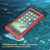 Waterproof Phone Pouch, PunkBag Universal Floating Dry Case Bag for most Cell Phones [Red] (Color in image: Clear)
