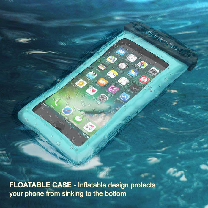 Waterproof Phone Pouch, PunkBag Universal Floating Dry Case Bag for most Cell Phones [Teal] (Color in image: Red)