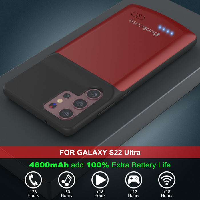 FOR GALAXY S22 Ultra 4800mAh add 100% Extra Battery Life ee 
