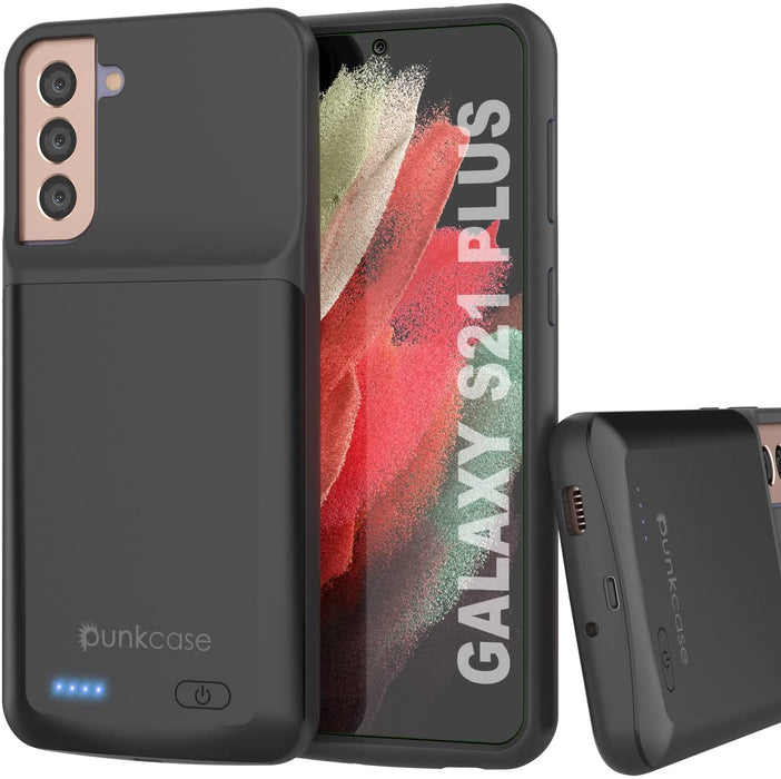 PunkJuice S21+ Plus Battery Case Black - Portable Charging Power Juice Bank with 6000mAh (Color in image: Black)