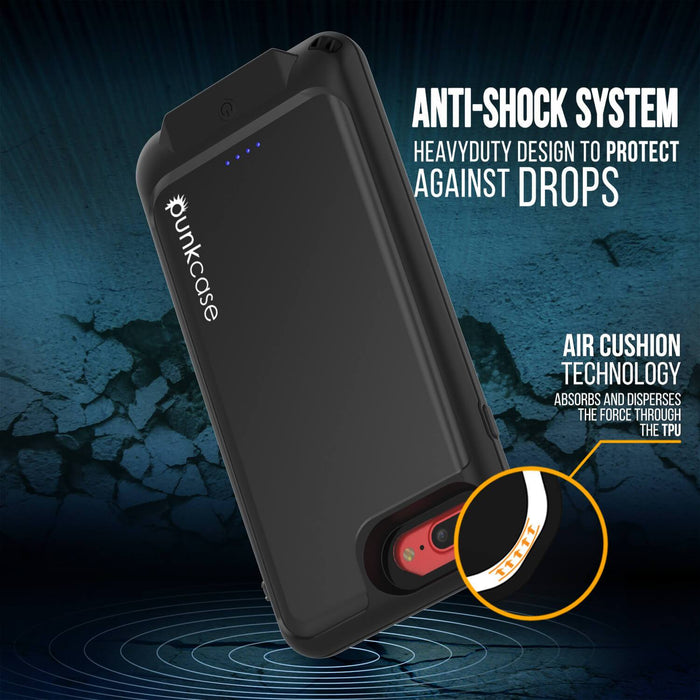 PunkJuice iPhone 8+/7+Plus Battery Case Black - Waterproof Slim Power Juice Bank with 4300mAh 