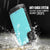 PunkJuice iPhone X Battery Case, Waterproof, IP68 Certified [Ultra Slim] [Teal] 