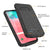 PunkJuice S10e Battery Case Black - Fast Charging Power Juice Bank with 4700mAh (Color in image: Red)