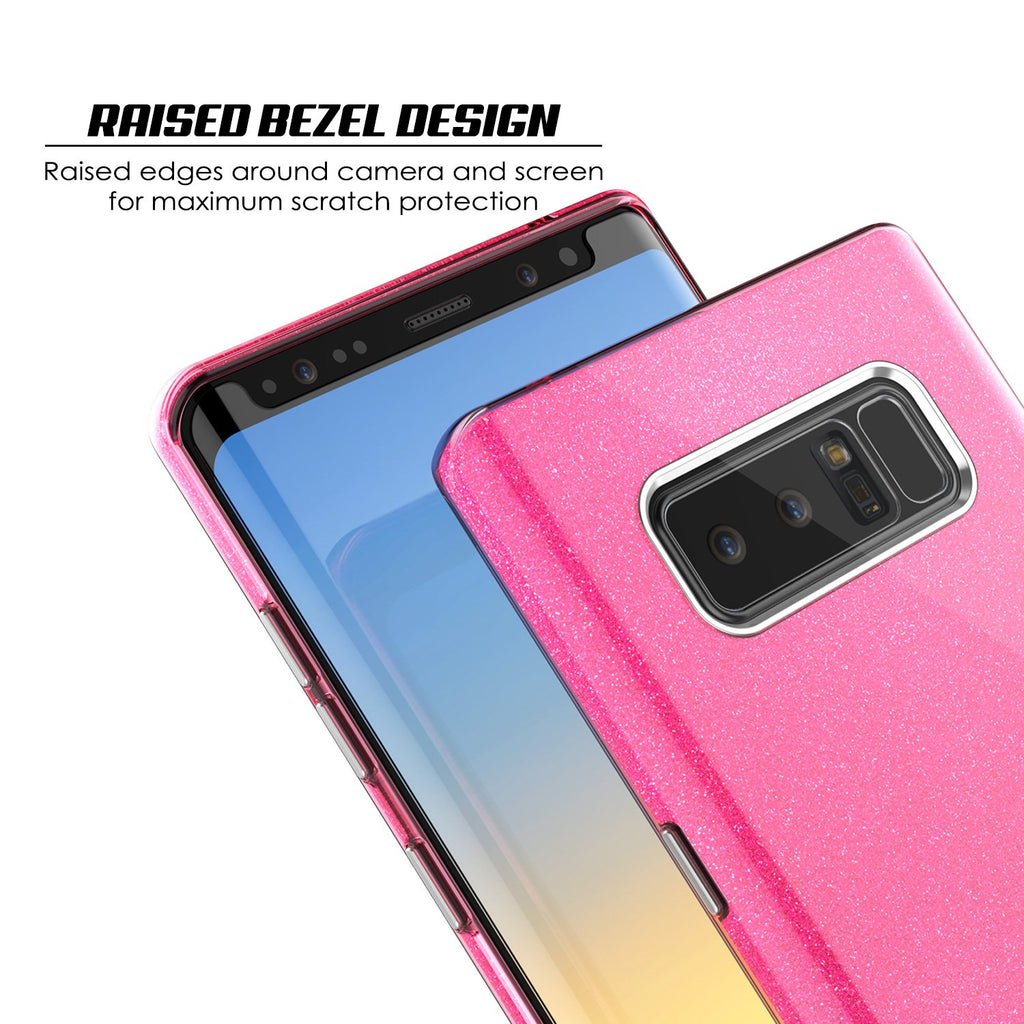 Galaxy Note 8 Case, Punkcase Galactic 2.0 Series Ultra Slim Protective Armor [Pink] 