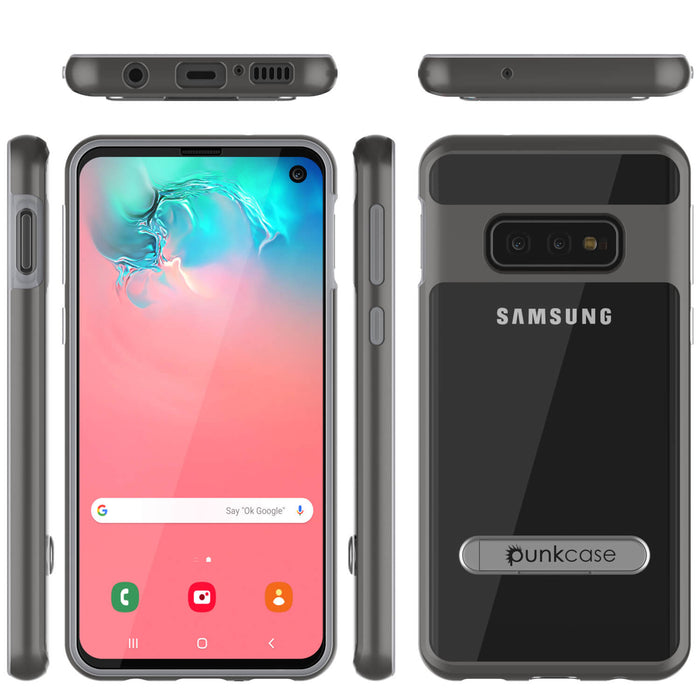 Galaxy S10e Case, PUNKcase [LUCID 3.0 Series] [Slim Fit] Armor Cover w/ Integrated Screen Protector [Grey] (Color in image: Silver)