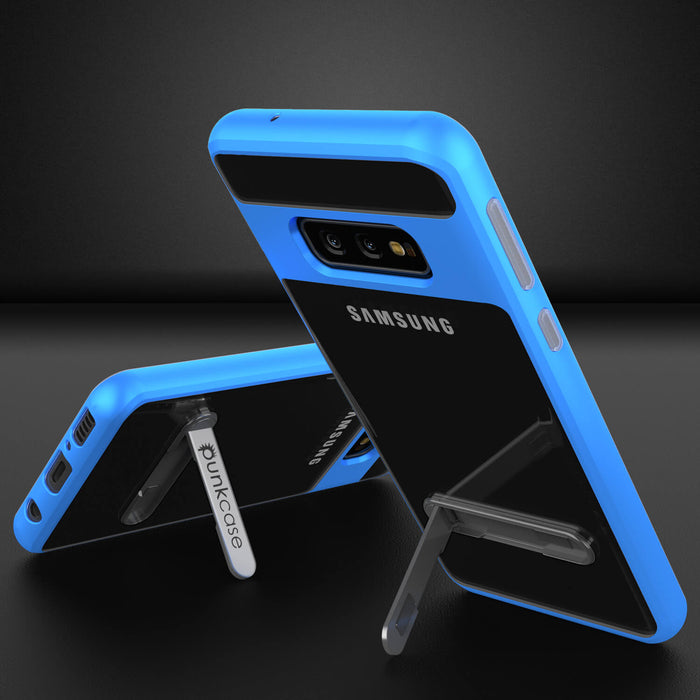 Galaxy S10e Case, PUNKcase [LUCID 3.0 Series] [Slim Fit] Armor Cover w/ Integrated Screen Protector [Blue] (Color in image: Grey)