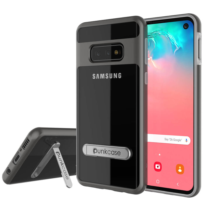 Galaxy S10e Case, PUNKcase [LUCID 3.0 Series] [Slim Fit] Armor Cover w/ Integrated Screen Protector [Grey] (Color in image: Grey)