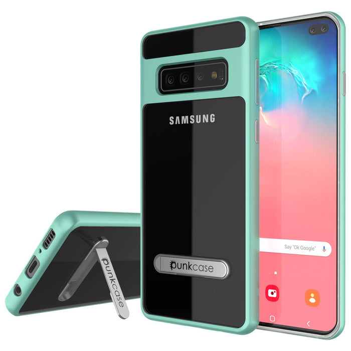 Galaxy S10+ Plus Case, PUNKcase [LUCID 3.0 Series] [Slim Fit] Armor Cover w/ Integrated Screen Protector [Teal] (Color in image: Teal)