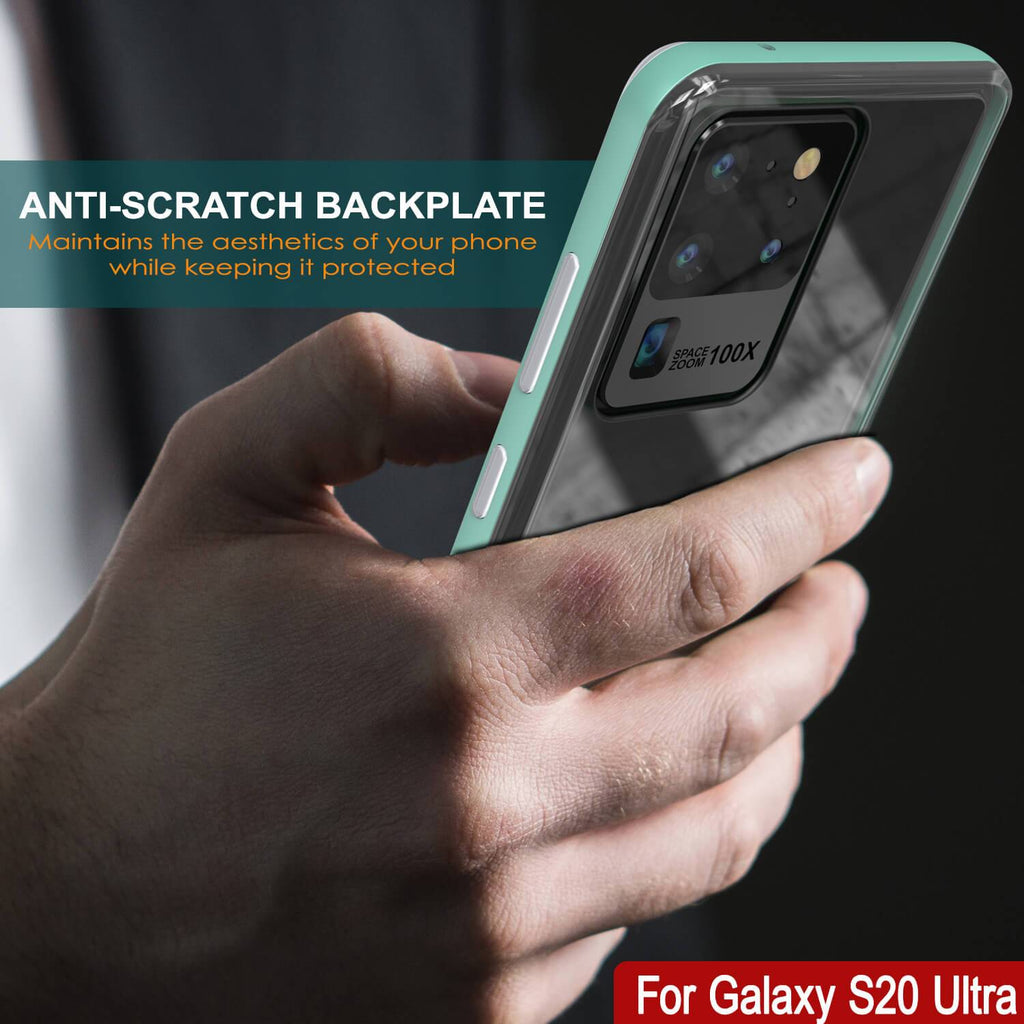 Galaxy S20 Ultra Case, PUNKcase [LUCID 3.0 Series] [Slim Fit] Armor Cover w/ Integrated Screen Protector [Teal] (Color in image: Black)