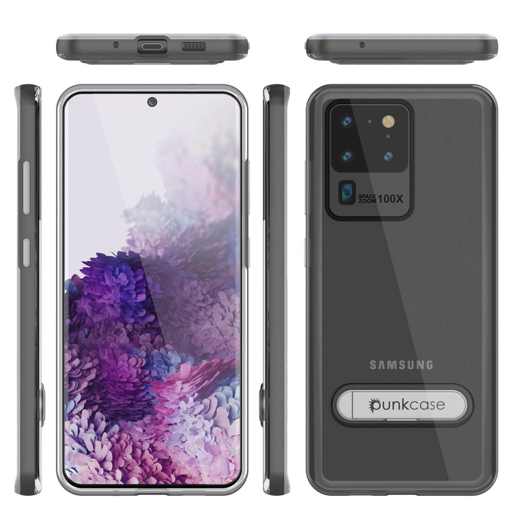 Galaxy S20 Ultra Case, PUNKcase [LUCID 3.0 Series] [Slim Fit] Armor Cover w/ Integrated Screen Protector [Grey] (Color in image: Silver)