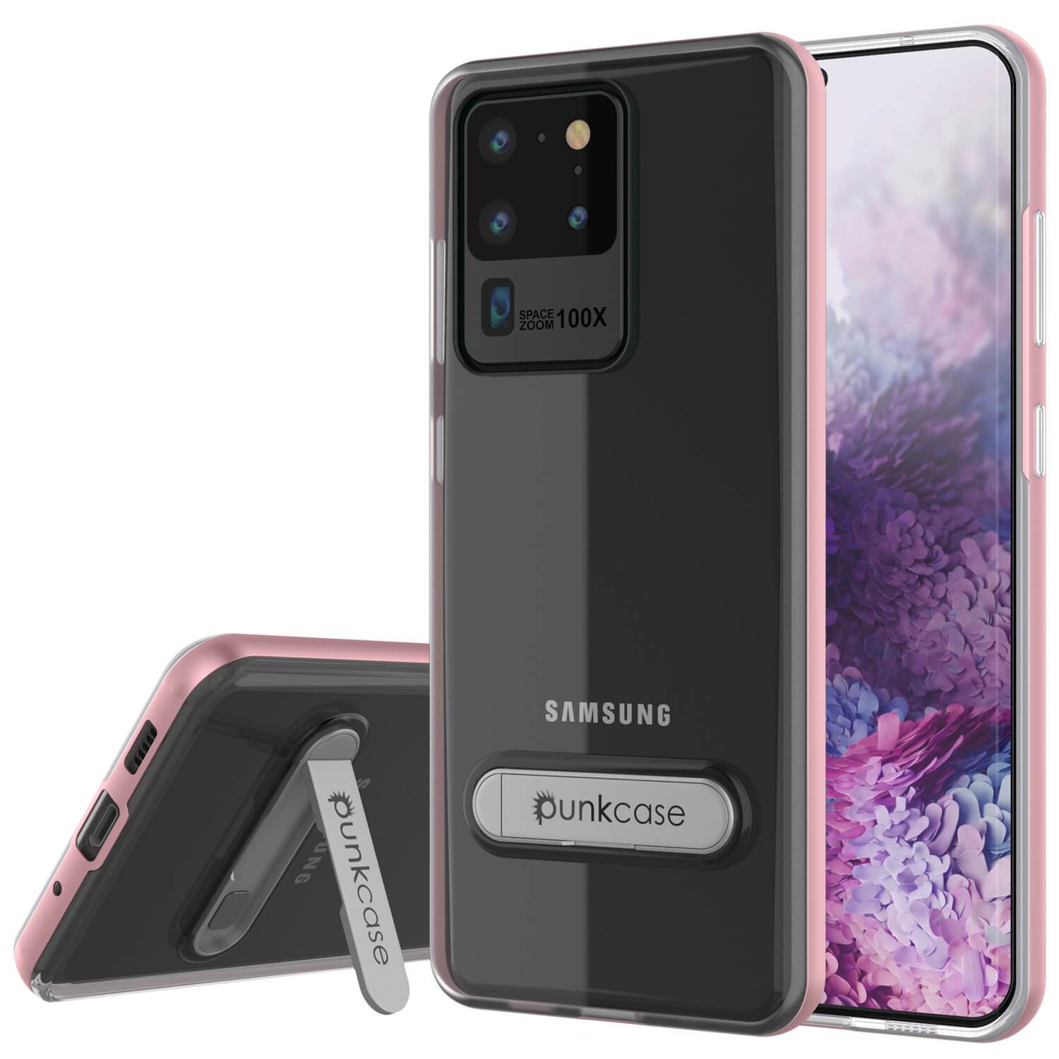 Galaxy S20 Ultra Case, PUNKcase [LUCID 3.0 Series] [Slim Fit] Armor Cover w/ Integrated Screen Protector [Rose Gold] (Color in image: Rose Gold)