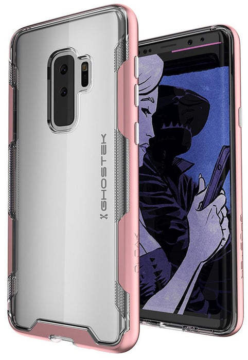 Galaxy S9+ Plus Clear Protective Case | Cloak 3 Series [Pink] (Color in image: Pink)