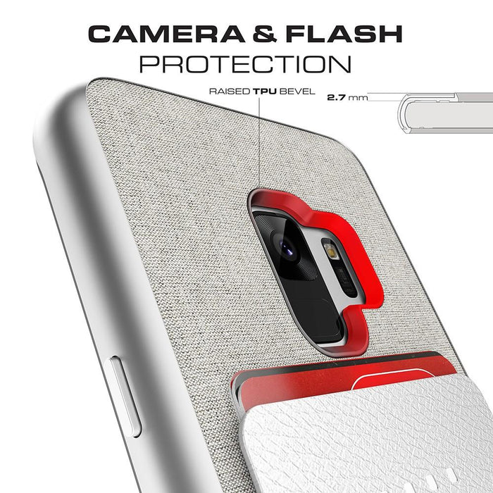 Galaxy S9 Protective Wallet Case | Exec 2 Series [Silver] 