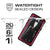Galaxy S9 Rugged Waterproof Case | Nautical Series [Red] (Color in image: Black)