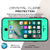 iPhone 8 Waterproof Case, Punkcase [Teal] [StudStar Series] [Slim Fit] [IP68 Certified]] [Dirtproof] [Snowproof] (Color in image: purple)