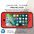 iPhone 8 Waterproof Case, Punkcase [Red] [StudStar Series] [Slim Fit] [IP68 Certified]  [Dirtproof] [Snowproof] (Color in image: light blue)