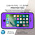 iPhone 7 Waterproof IP68 Case, Punkcase [Puple] [StudStar Series] [Slim Fit] [Dirtproof] [Snowproof] (Color in image: light green)