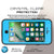 iPhone 8 Waterproof Case, Punkcase [Light Blue] [StudStar Series]  [Slim Fit] [IP68 Certified] [Dirt/Snow Proof] (Color in image: purple)