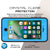 iPhone 7+ Plus Waterproof IP68 Case, Punkcase [Light Blue] [StudStar Series] [Slim Fit] [Dirtproof] (Color in image: purple)