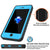 iPhone SE (4.7") Waterproof Case, Punkcase [Light Blue] [StudStar Series]  [Slim Fit] [IP68 Certified] [Dirt/Snow Proof] (Color in image: black)