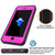 iPhone 7 Waterproof IP68 Case, Punkcase [Pink] [StudStar Series] [Slim Fit] [Dirtproof] [Snowproof] (Color in image: white)